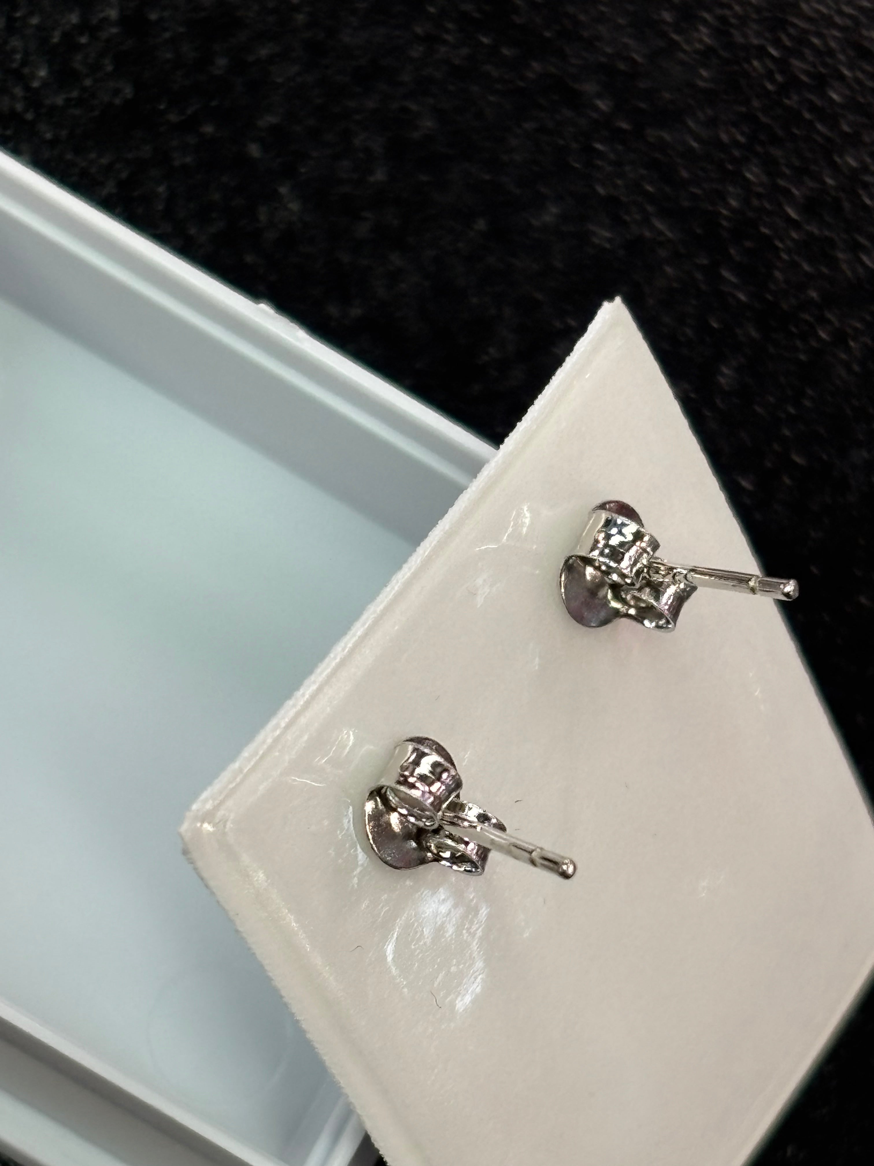 Sterling silver cubic zirconia drop earrings