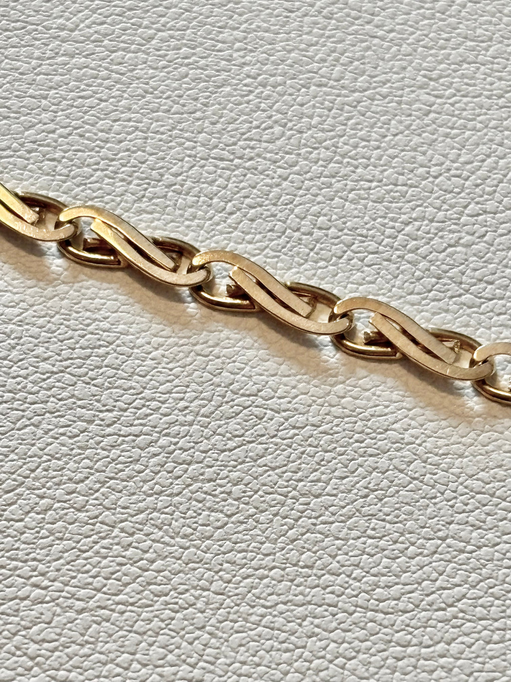 9ct gold fancy serp link chain 18