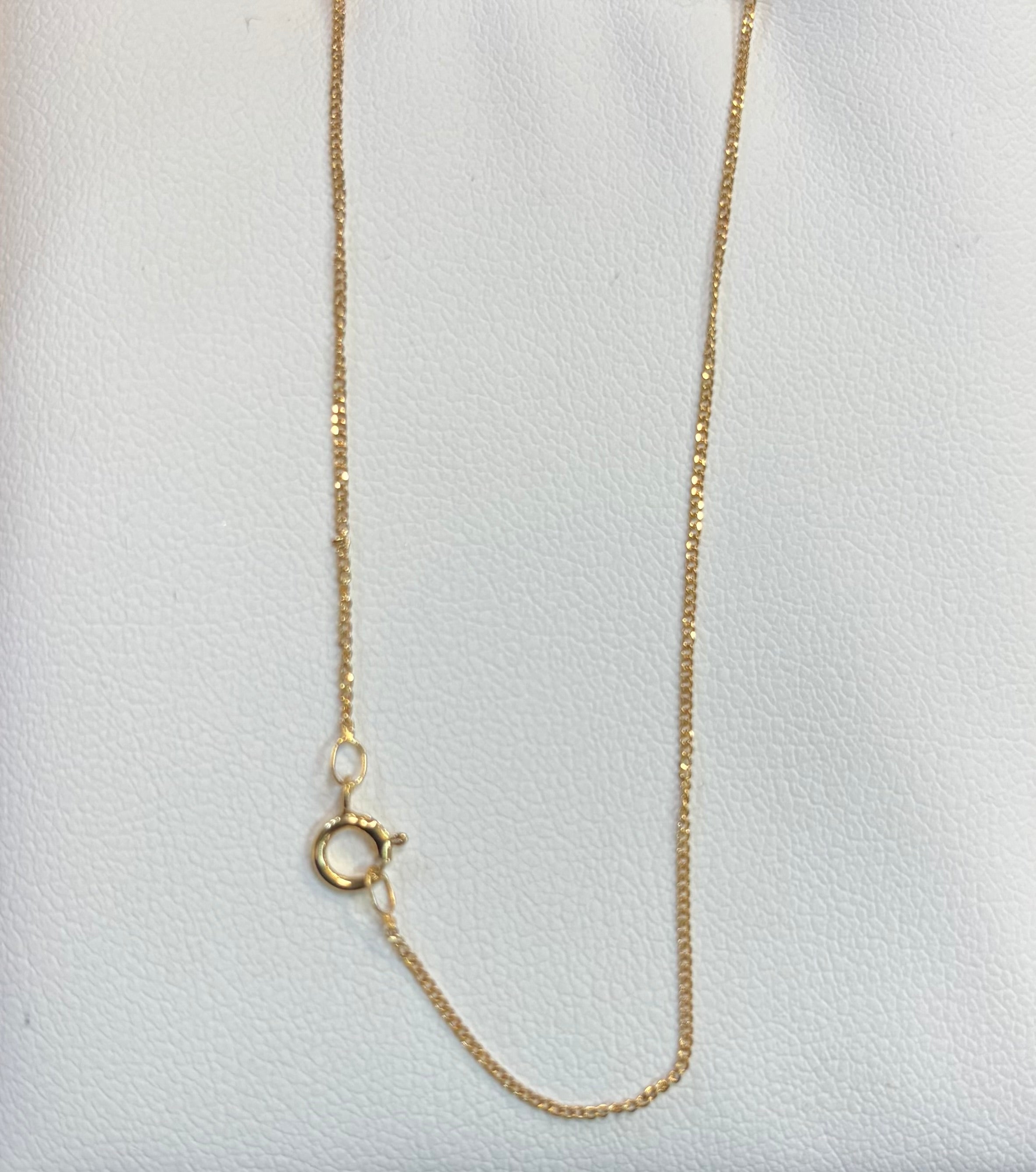 9ct gold 2 bar drop diamond necklass