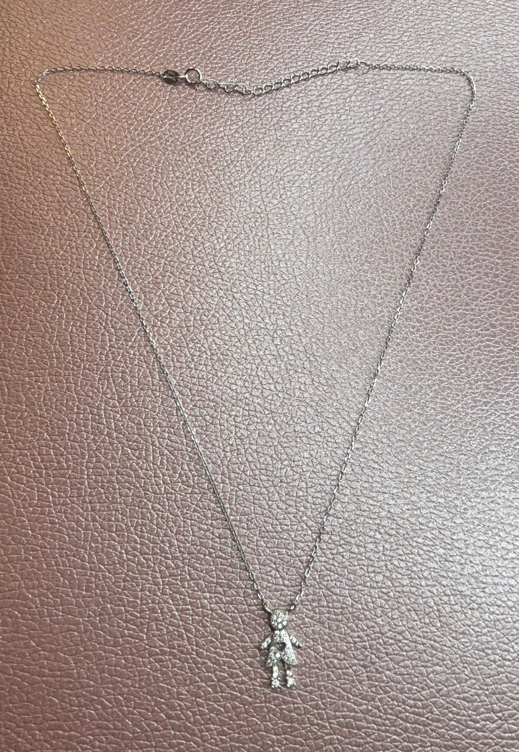 Sterling silver ragdoll necklace