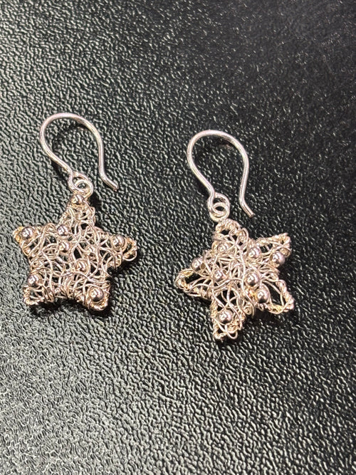 925 sterling silver star earrings