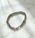 Preowned gents fancy curb bracelet