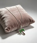 925 sterling silver palm tree pendant