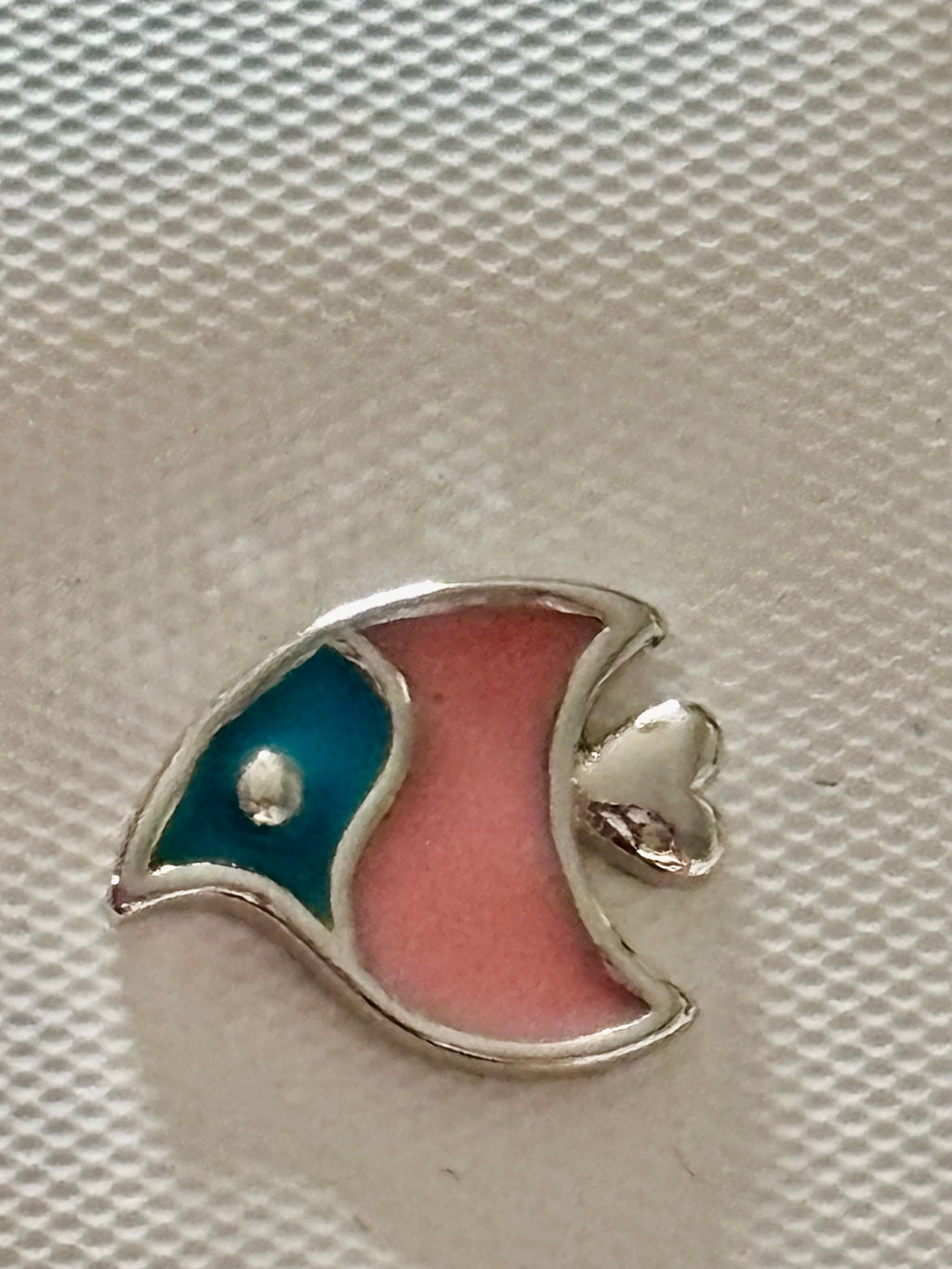 Sterling silver fish earrings