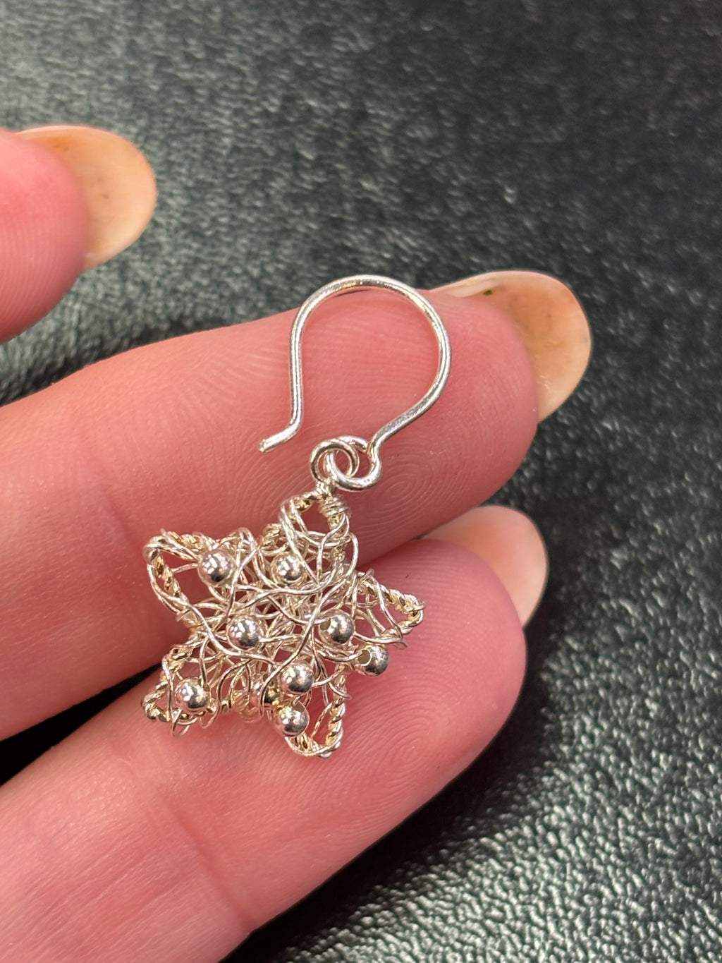 925 sterling silver star earrings