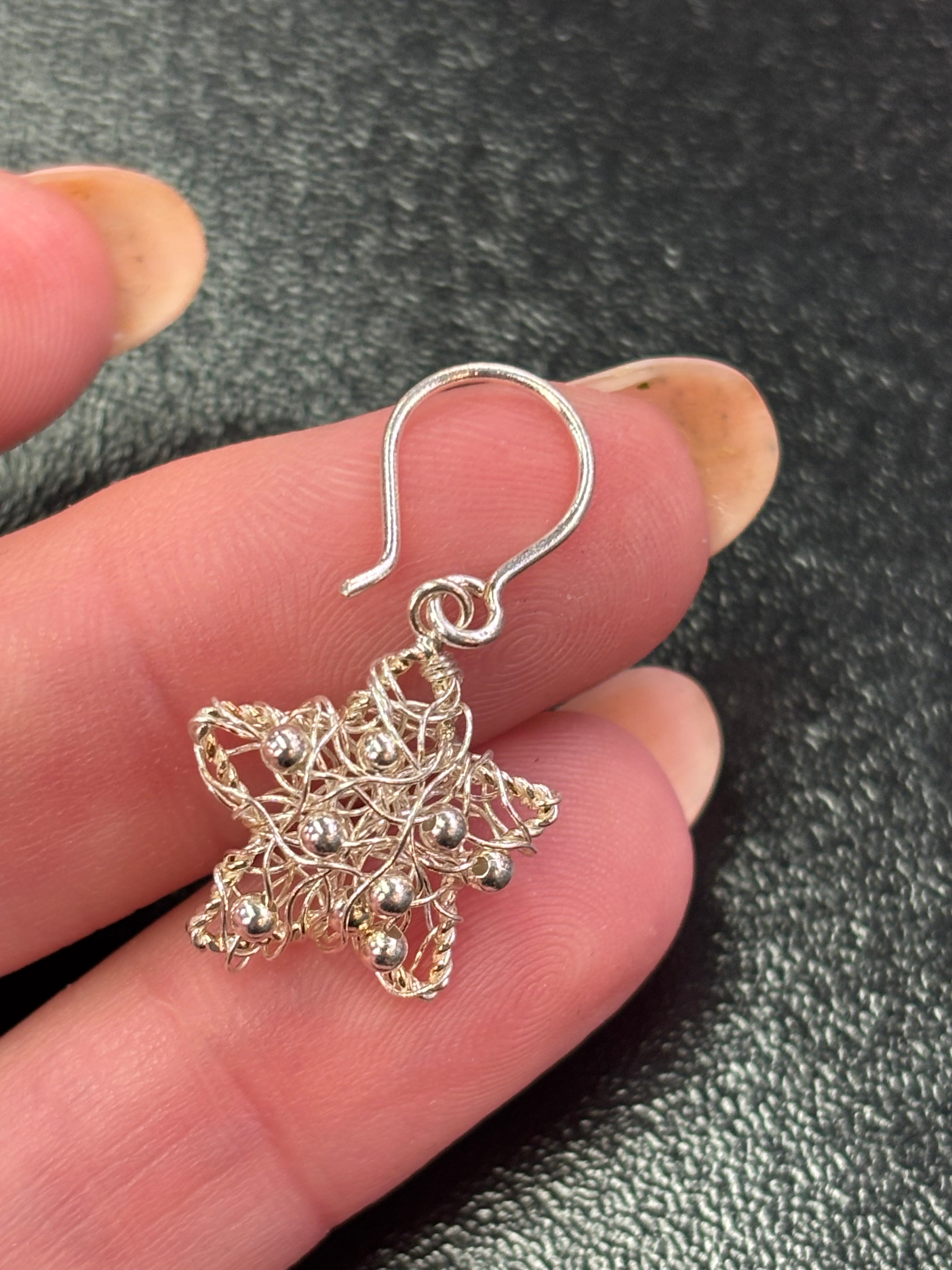 925 sterling silver star earrings