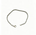 925 sterling silver solid rope bracelet
