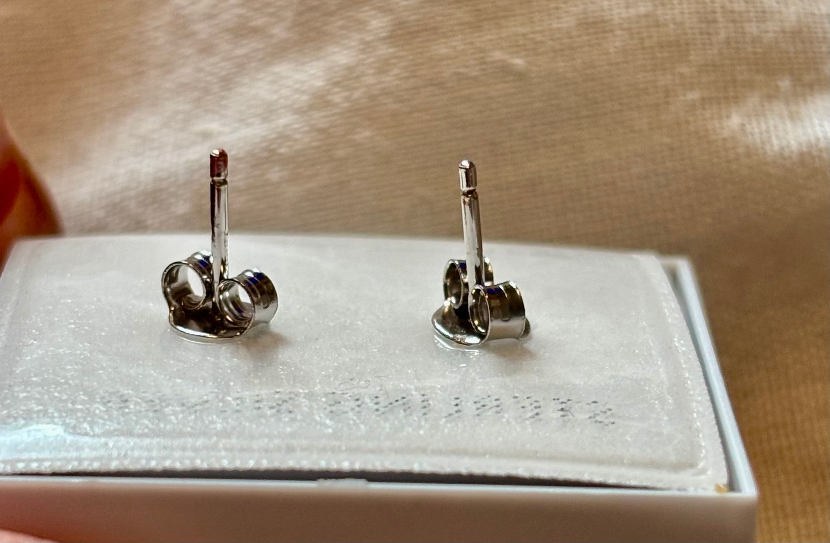 Sterling silver ladybird earrings ￼
