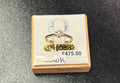9 carat yellow gold single stone diamond ring  K￼