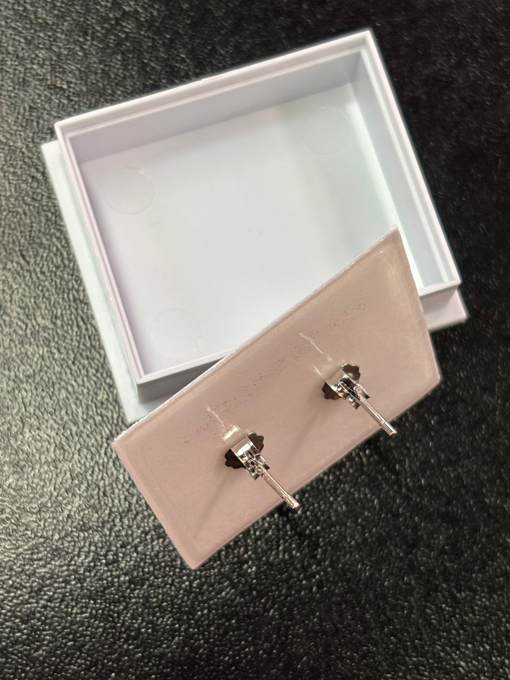 Sterling silver blue opal earrings