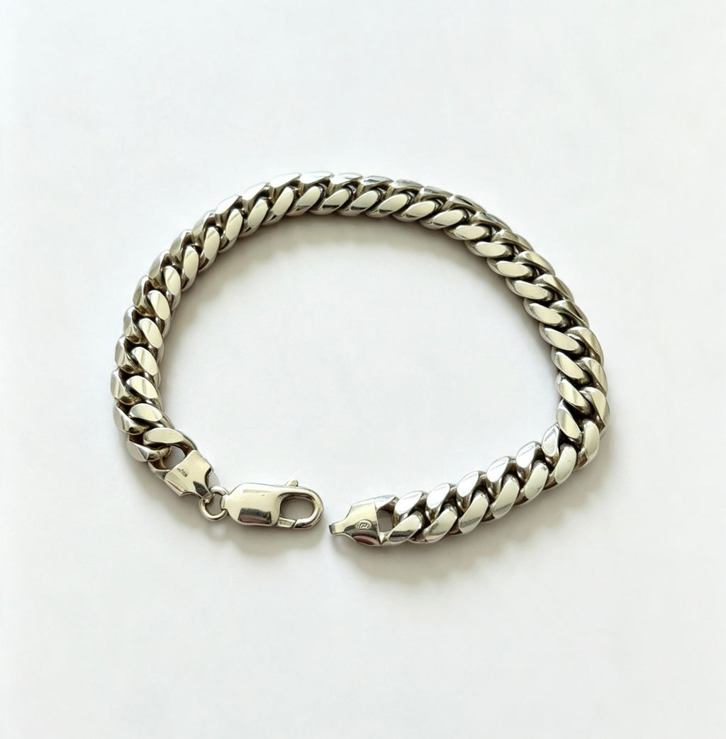 925 gents sterling silver Cuban bracelet