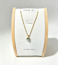 9ct gold aquamarine necklace
