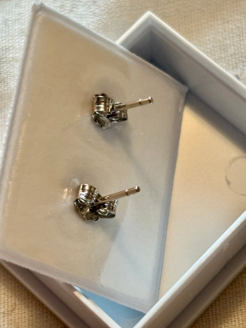 Sterling silver duck earrings