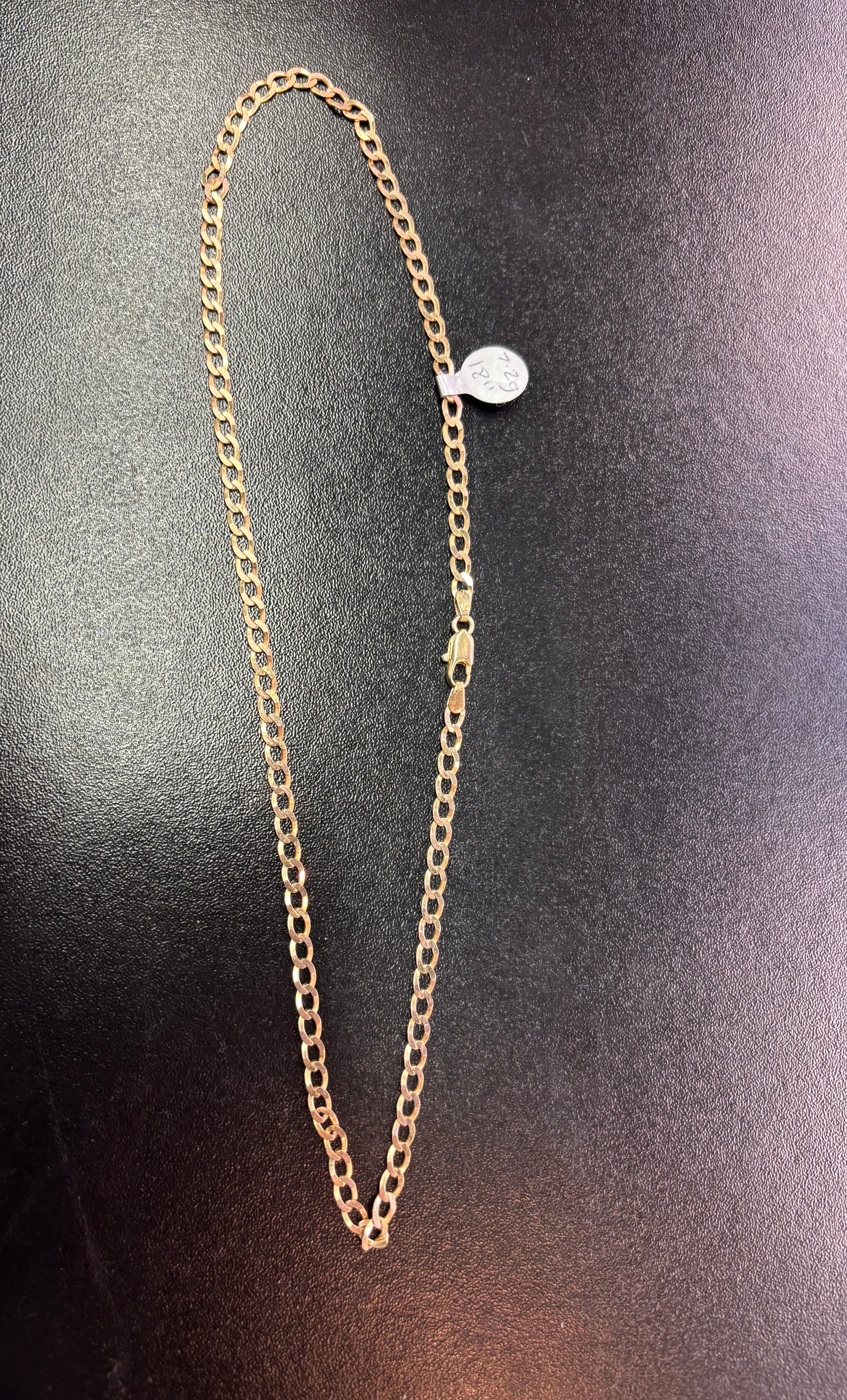 9ct gold 18 inch curb chain