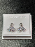 Sterling silver ballerina earrings
