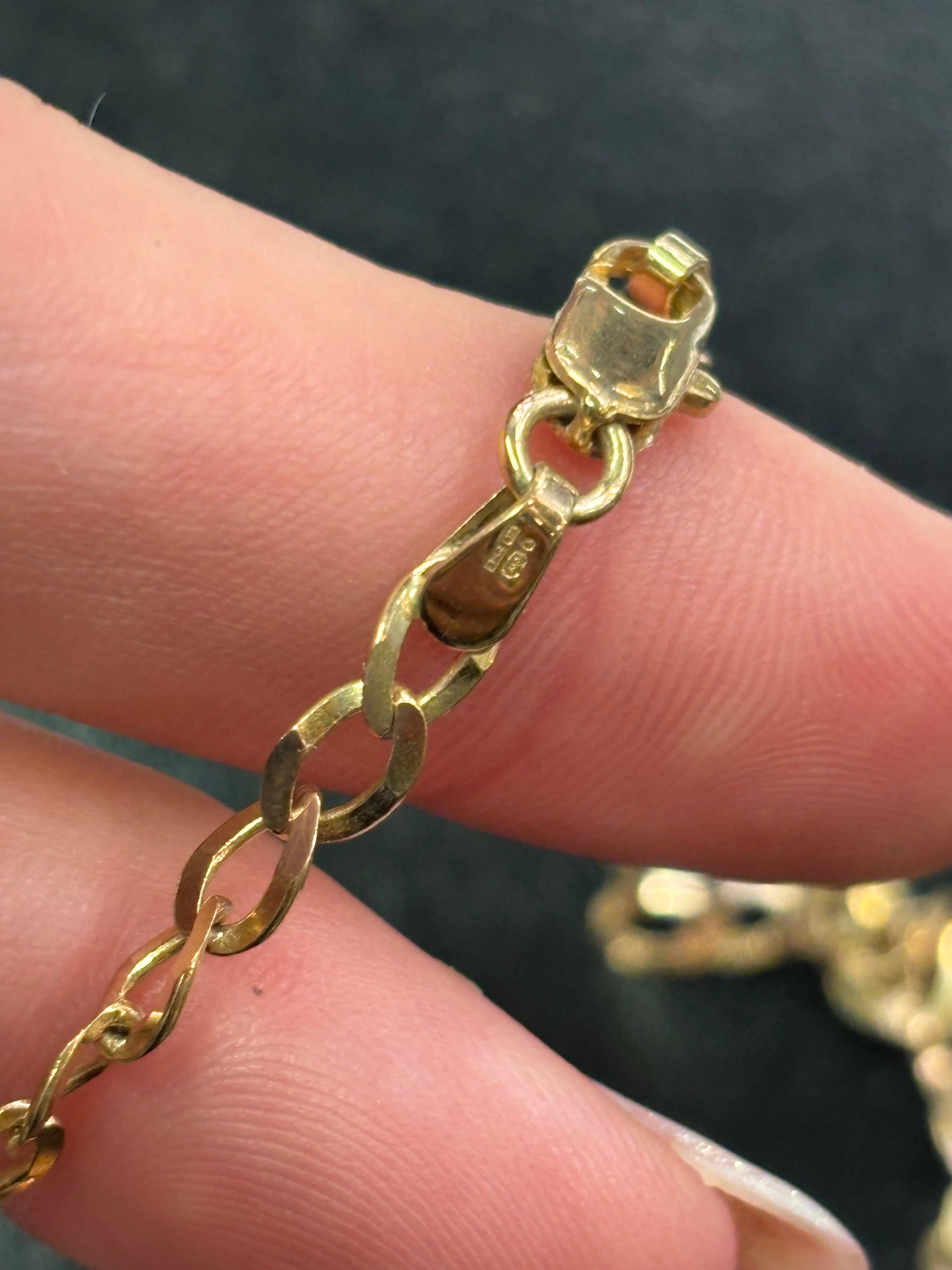 9ct gold 18 inch curb chain