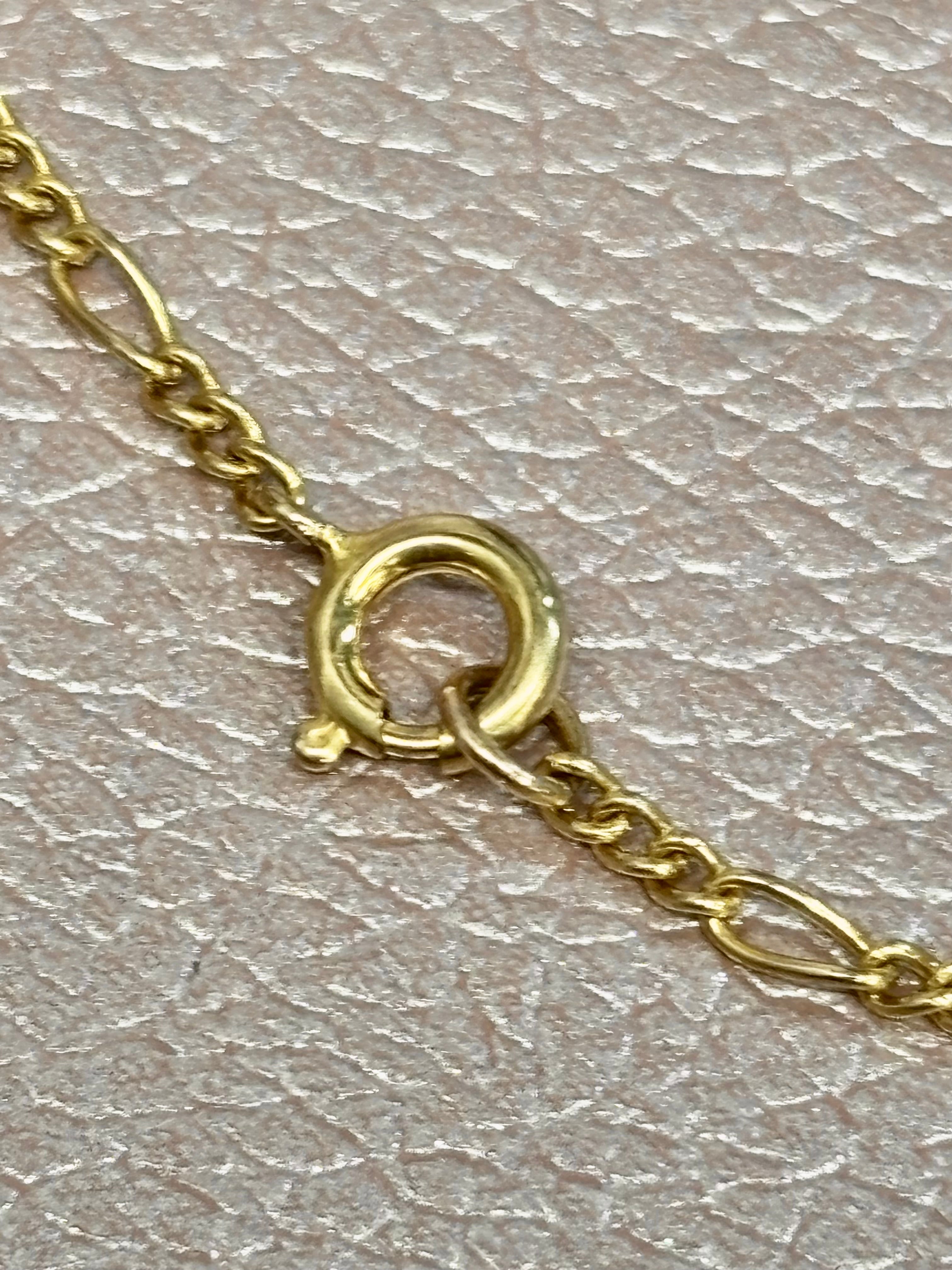 9ct gold aquamarine necklace
