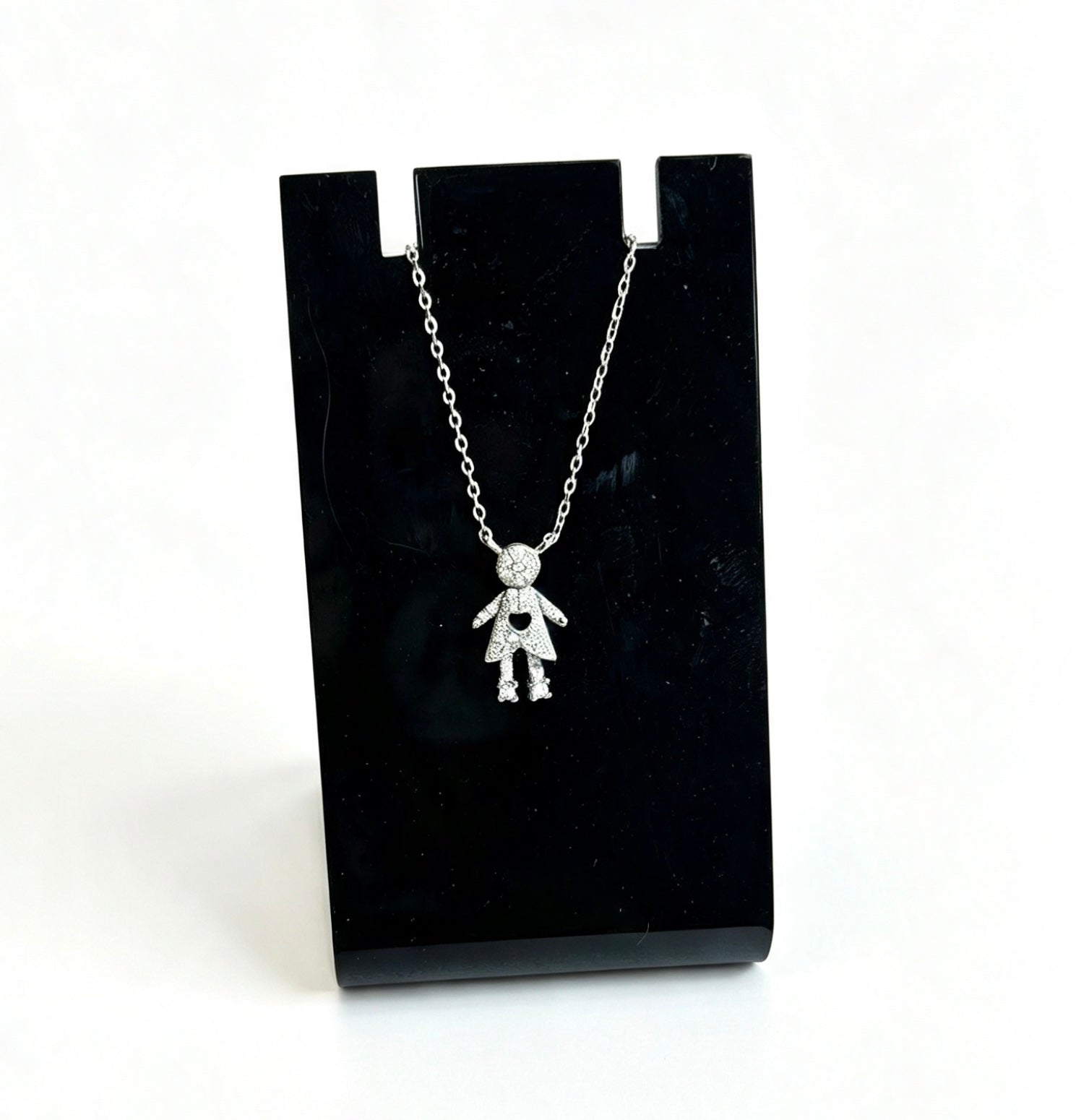 Sterling silver ragdoll necklace