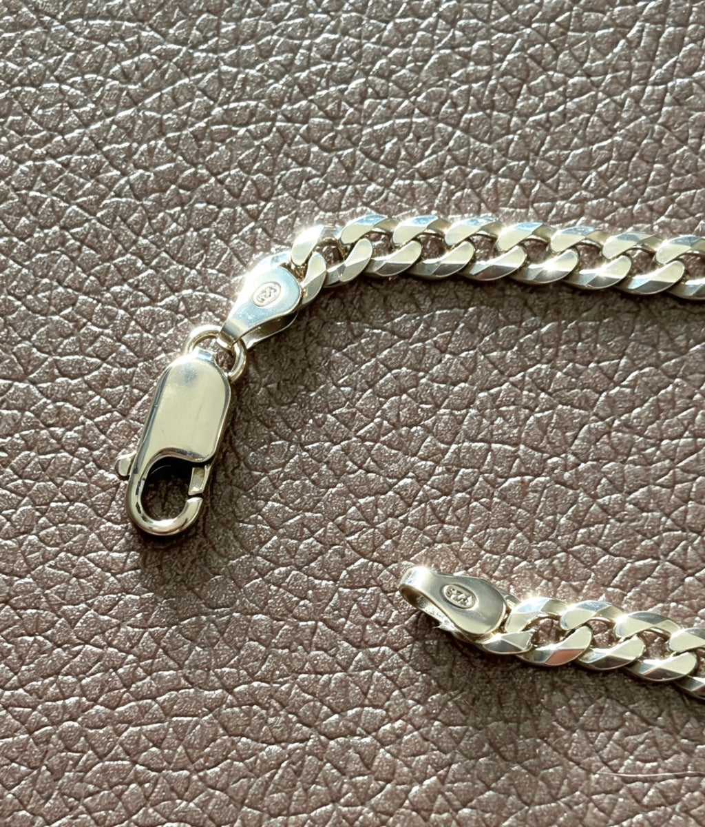 925 sterling silver curb bracelet