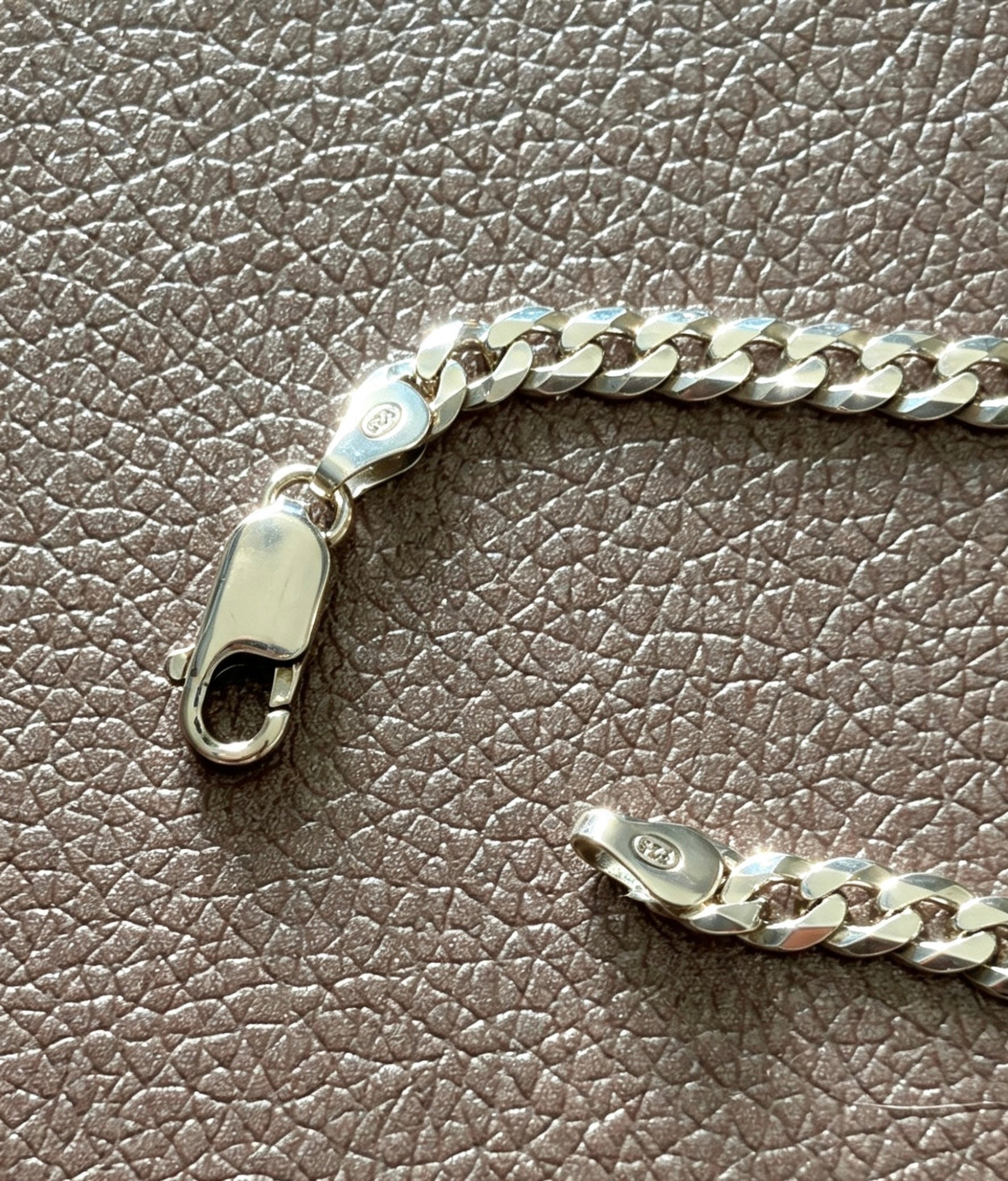 925 sterling silver curb bracelet