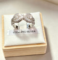 925 sterling silver chunky infinity ring L