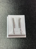 Sterling silver cubic zirconia drop earrings