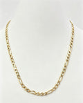 9ct gold figaro chain 18.5 inch