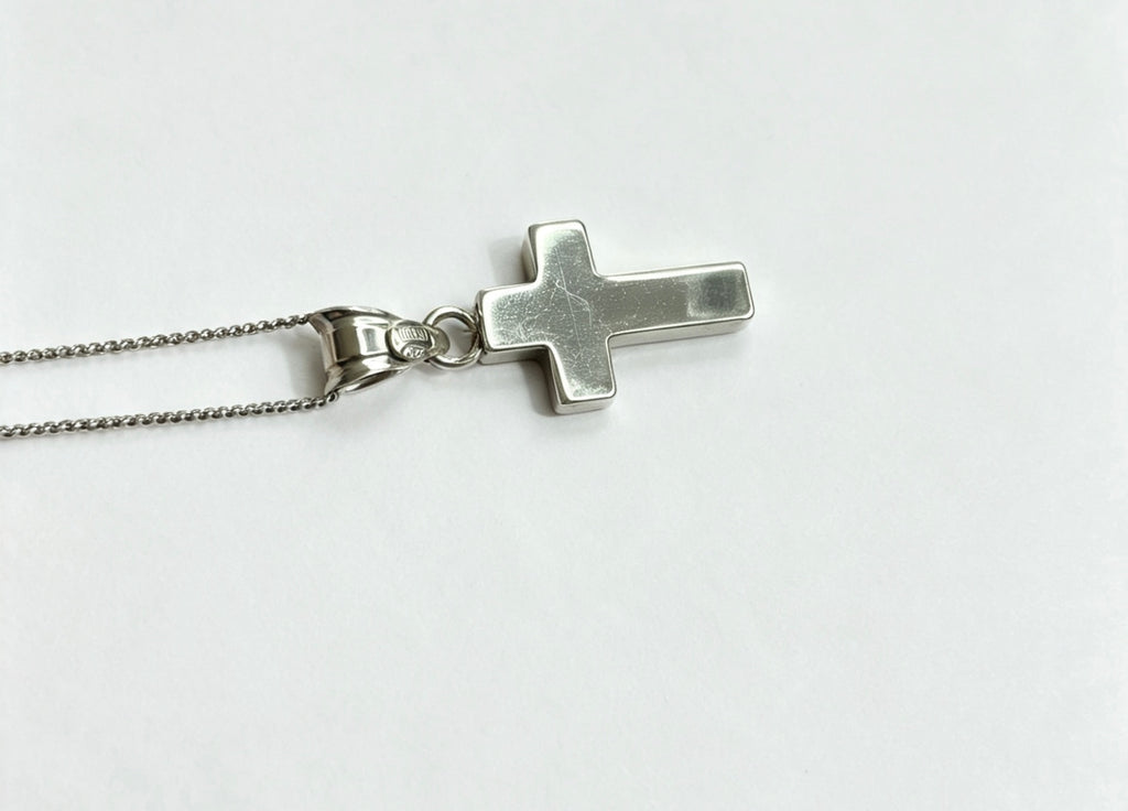 Sterling silver cross & chain