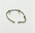 925 sterling silver chain & ball bracelet