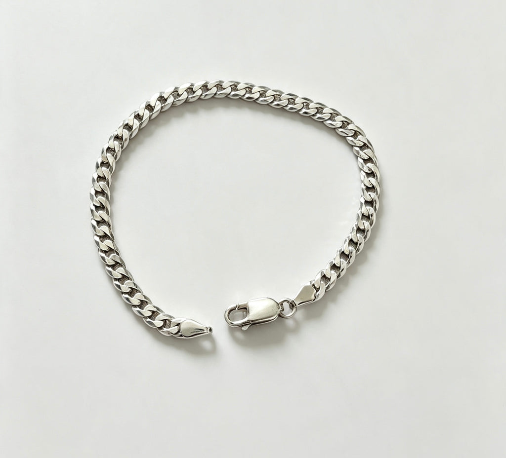 925 sterling silver curb bracelet