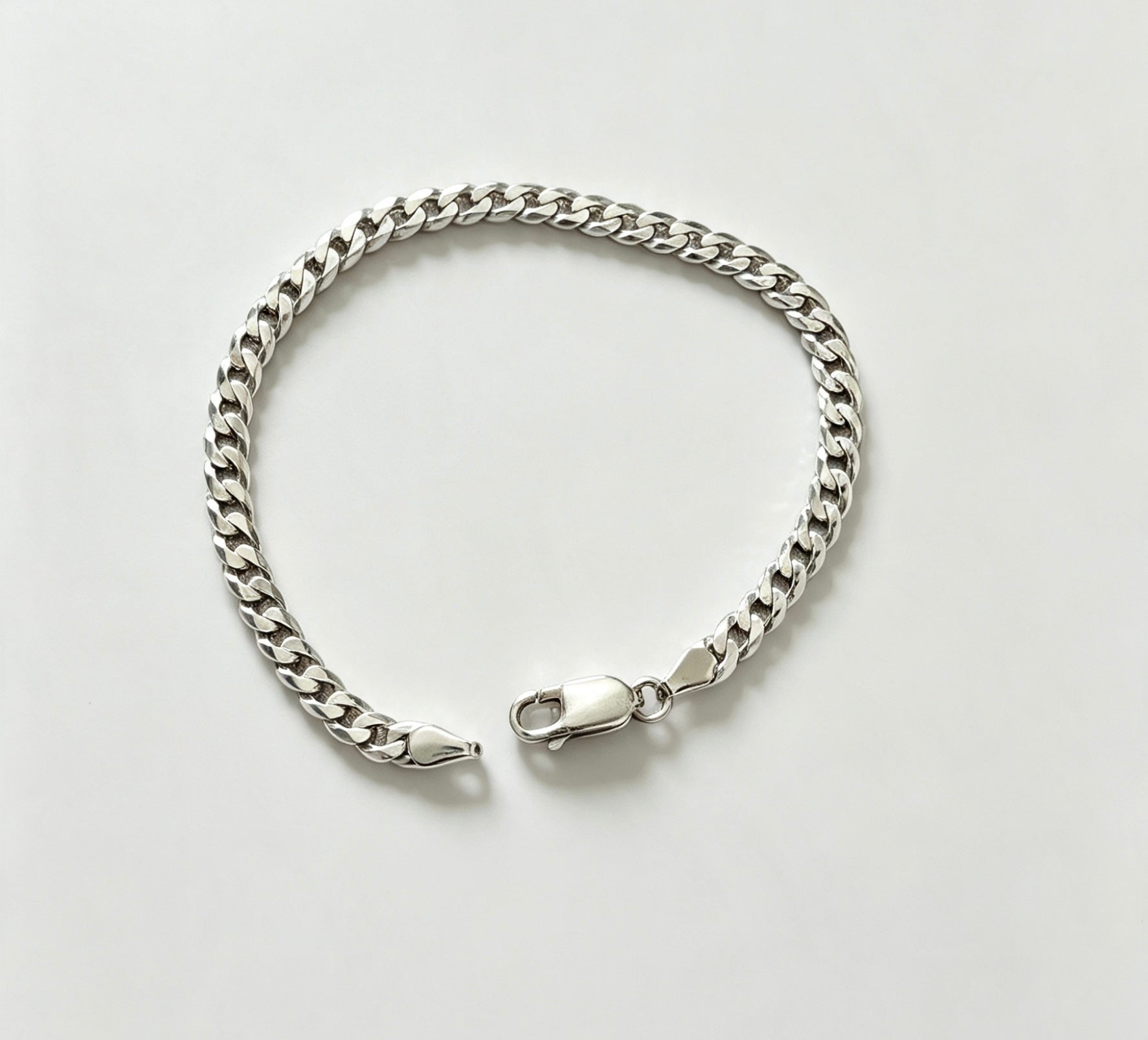 925 sterling silver curb bracelet