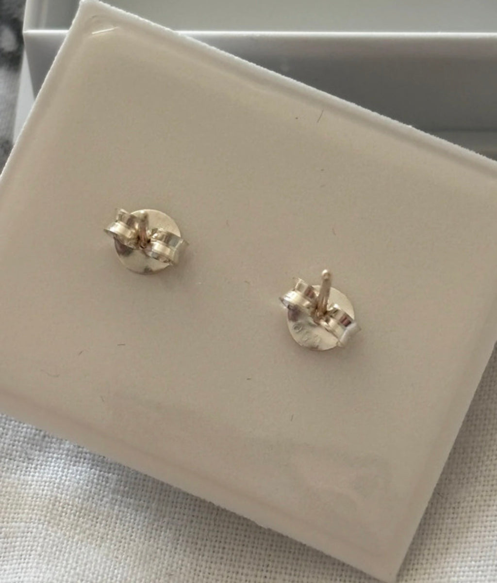 Sterling silver double dolphin earrings