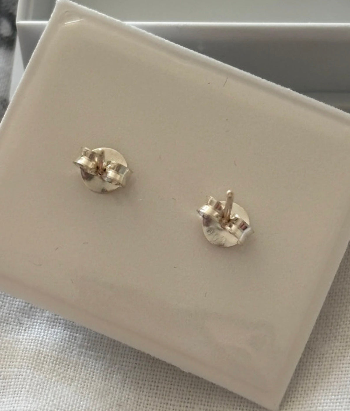 Sterling silver double dolphin earrings