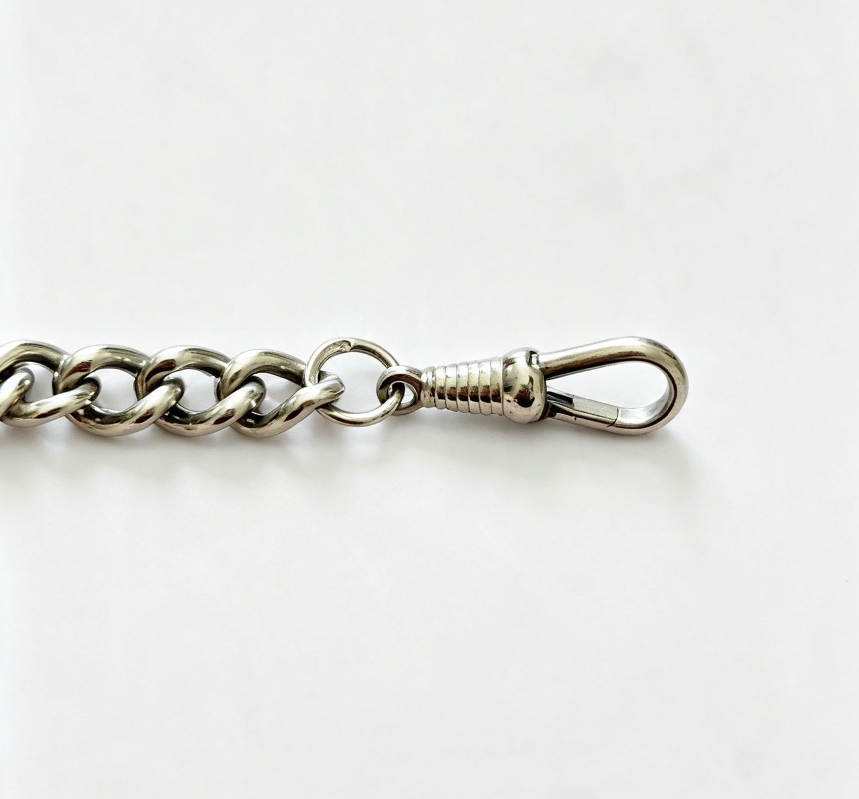 Preowned gents fancy curb bracelet