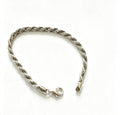 925 Sterling silver gents solid rope bracelet ￼