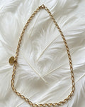 9ct gold open curb chain 18"