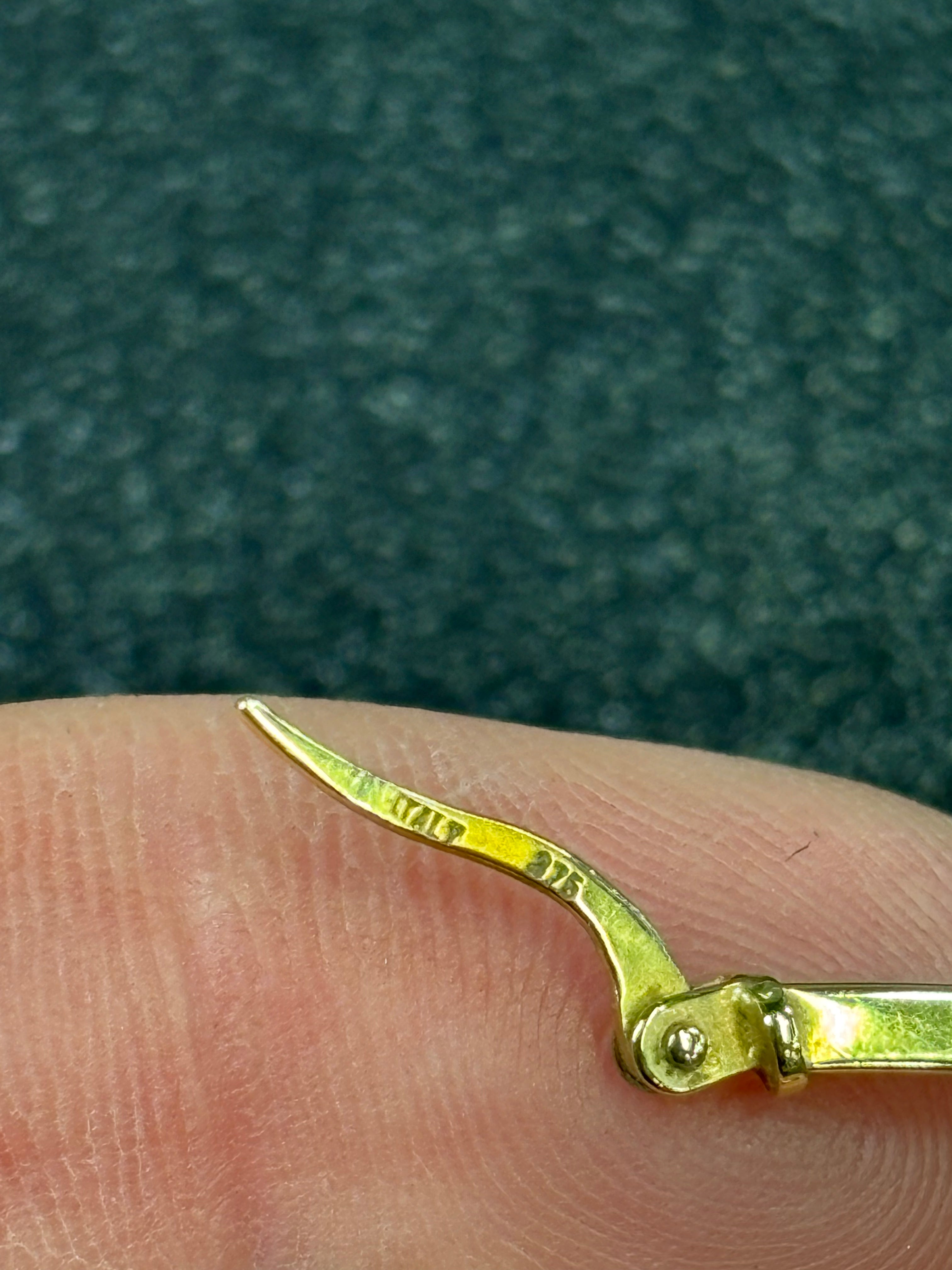 9ct gold square hoop earrings